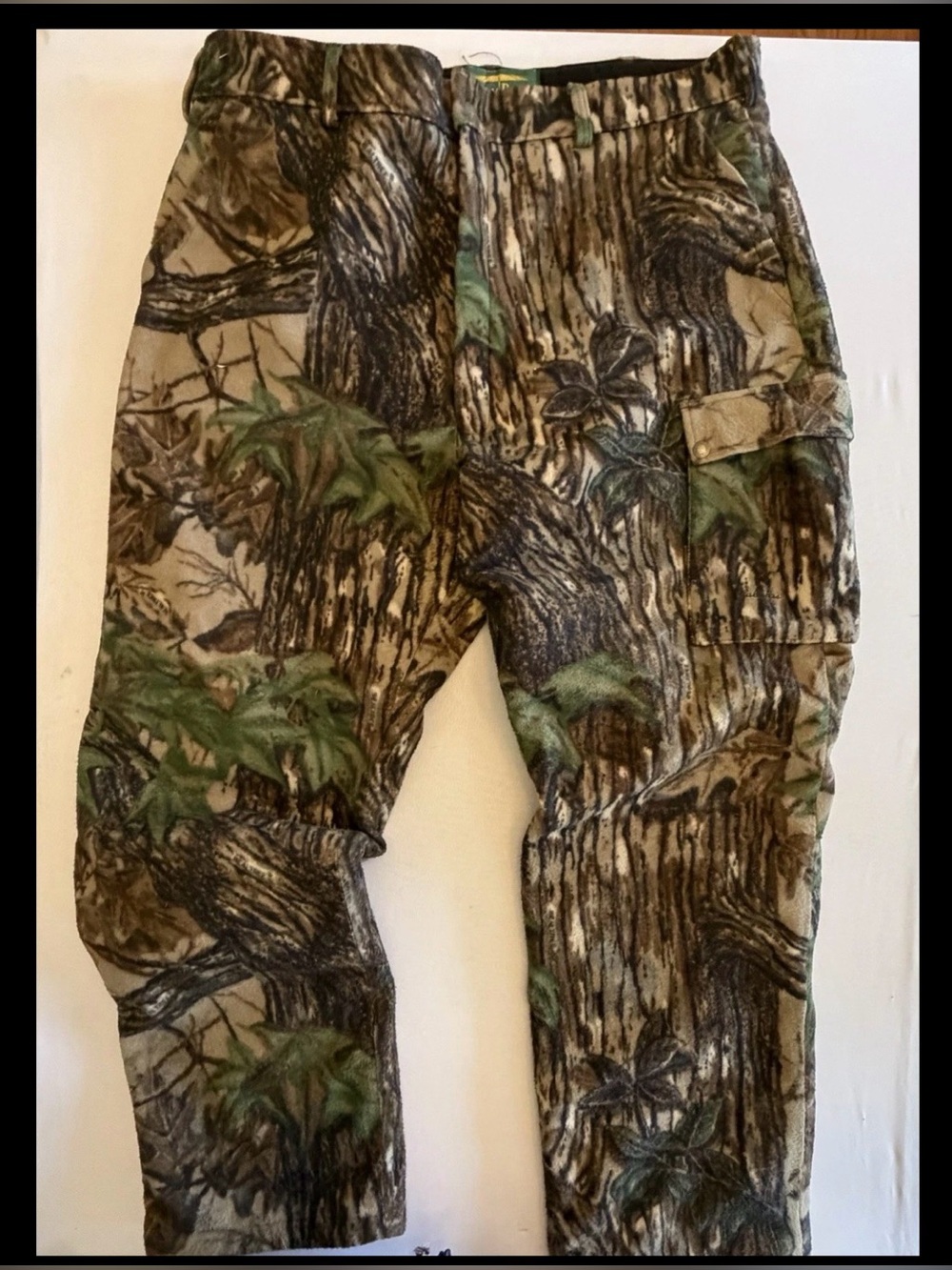 Cabela's Realtree Camouflage Thermal Hunting Pants Men’s L Regular Brown Green